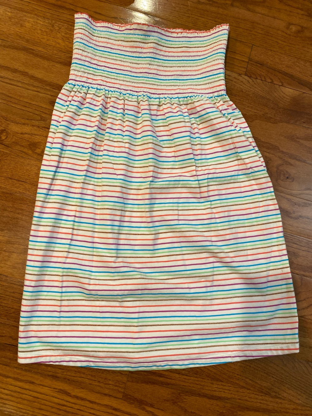 Old Navy Striped Strapless Cotton Dress